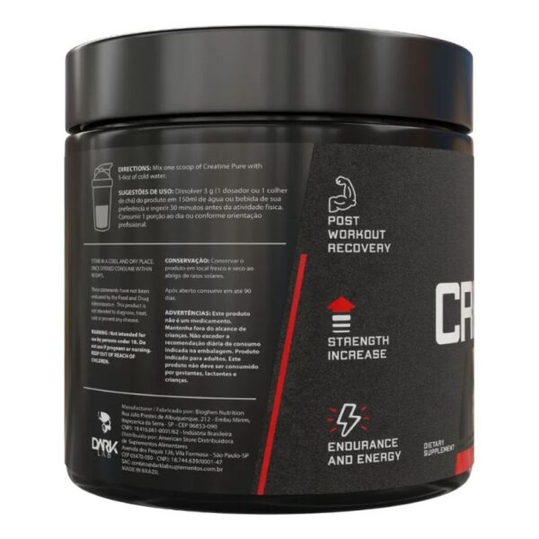 Creatina Dark Lab 300g - Imagem 3